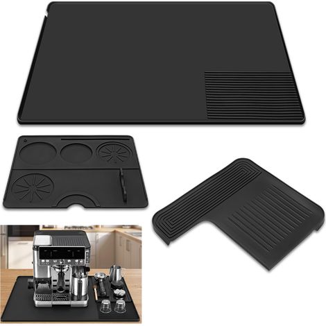 Tapis de machine à café 3 en 1 en silicone compatible avec la machine à expresso ES601/ES701, silicone de qualité alimentaire, coussinet de tête, 60 cm x 40 cm, tapis de tamper (1/5)