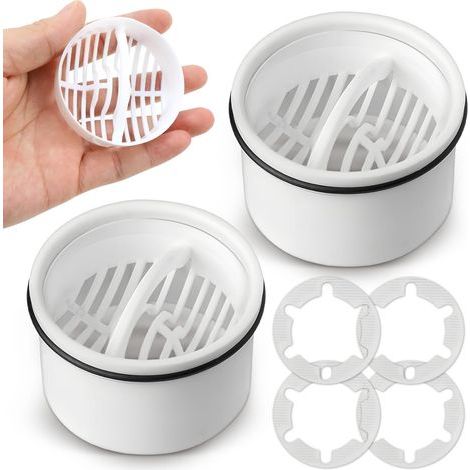 2 Pack 7cm Hair Filter + Shower Hose (1/5)