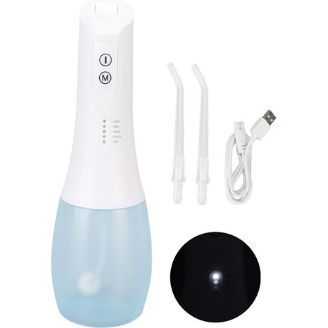 Irrigateur Buccal Sans Fil USB Rechargeable IPX7 Étanche pour Soins Dentaires à Domicile et Voyage (1/5)