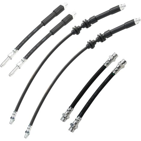 6x Flexible de Frein Arrière pour E87 E81 E82 E88 Cabrio 3er E90 E91 E92 E93 Kit Tuyaux Frein Système de Freinage, Durite Frein en Caoutchouc (1/5)