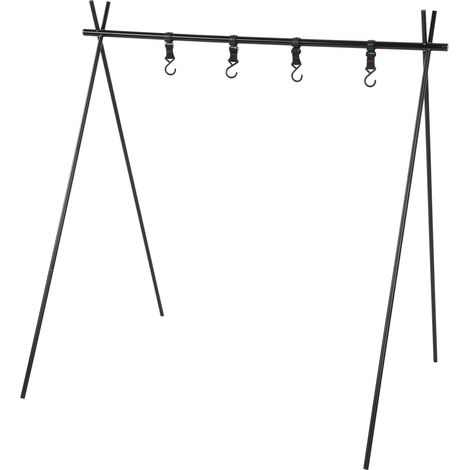 Séchoir à Vaisselle Pliable pour Camping, Support de Rangement Léger pour Ustensiles de Cuisine en Extérieur (1/5)