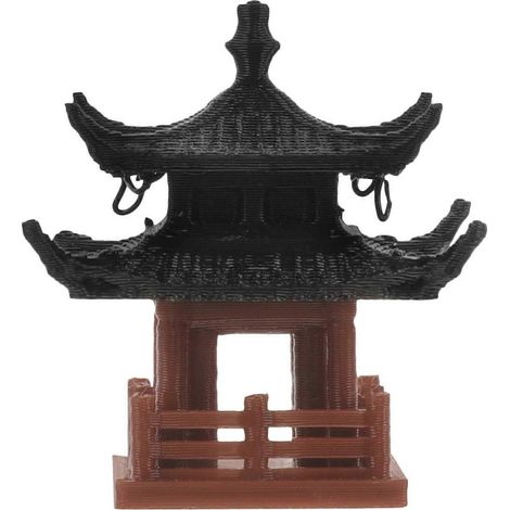 Dekorativer Mini-Pavillon, Statuette, Gartendekoration, Bonsai (1/5)