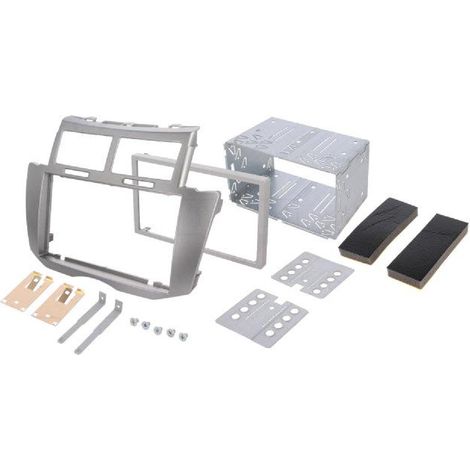 Kit Facade Autoradio KA413C compatible avec Toyota Yaris ap08 - Argent
