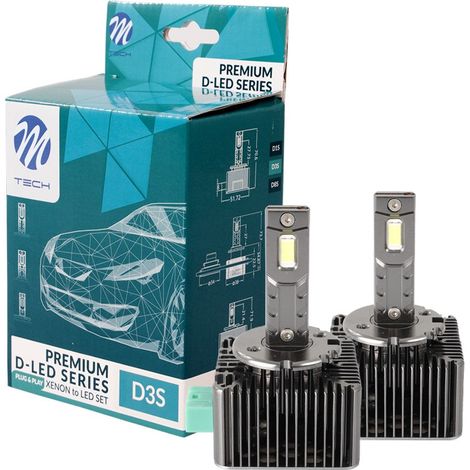 2 AMPOULES LED D3S 6000K 35W 90V 8400 LUMENS (1/3)