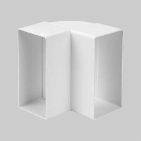 Curva piatta verticale per tubo rettangolare mm 110x55 PES