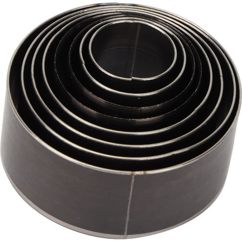 Emporte-Pièce Rond en Acier Carbone pour Travail du Cuir - Lot de 8 Pièces (1/5)