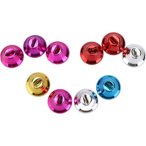 Lot de 10 clochettes colorées en fer, accessoire de bricolage pour oiseaux, jouet interactif pour perroquets (2,1 cm). (1/5)