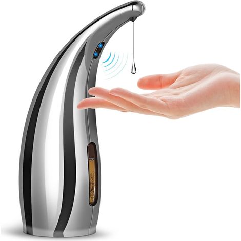 Automatischer Seifenspender, mit Sensor, IPX6 Wasserdicht, (Silber- 300ml) (1/5)