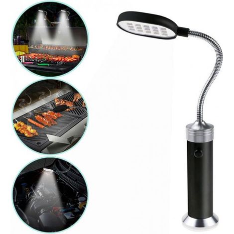 Lumières de Barbecue à 15LED, lampe de gril réglable à 360 °, lampe de Camping Portable. (1/5)