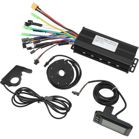 Contrôleur sinusoïdal 24V 36V 48V 30A GD01 avec capteur d'assistance et accélérateur à pouce, kit conversion vélo électrique pour moteurs sans balais 750W 1000W (1/5)