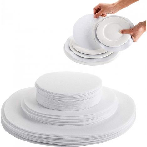 Protecteurs De Vaisselle SéParateurs D'Assiettes en Feutre Plaques Table Rond SéParateur ProtèGe Po 39 Pièces Blanc (1/5)
