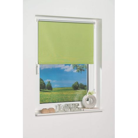 K-home 542400 – 1 Klemmfix Mini Tenda avvolgibile Oscurante, plastica, Tessuto, Verde, 70 x 150 cm (1/5)