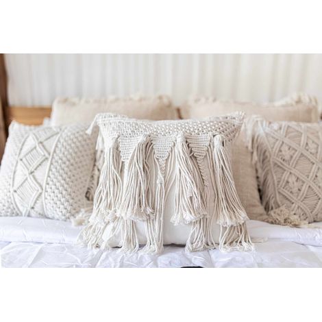 Funda de almohada Makrama satu 40x40 (1/5)