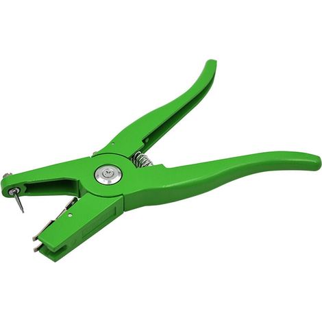 Alicates para colocar crotales en bovinos y ovinos, alicates perforadores verdes para crotales, alicates verdes para crotales (1/5)