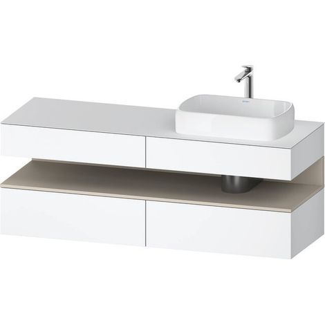 DURAVIT QA4778083180000 QTG KWTU WH Ek. 1600x550x600 Blanc mat.