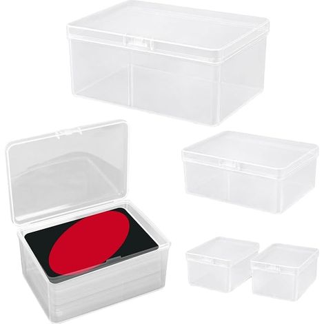 Scatola contenitore per carte, custodia per carte, scatole in plastica per giochi di carte, organizzatore trasparente (1/5)