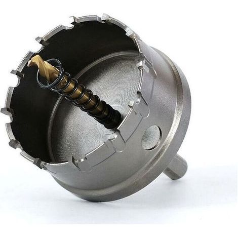 Scie Cloche Bi-métal, 55 mm Carbure TCT en Acier Inoxydable de Qualité Industrielle, Scie Trépan Alliage Métallique en Acier à Grande Vitesse pour Métal,Alliage Aluminium,Plastique,Bois (1/5)