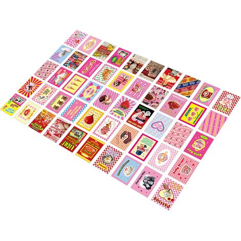 50 feuilles d'autocollants vintage transparents à motifs mignons et polyvalents pour décorer carnets, journaux, agendas et albums photo (Type 2)