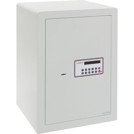 ARREGUI Forma Evolution Caja fuerte con llave y codigo, Caja de seguridad, apertura con teclado y llave, Caja fuerte electronica doble seguridad XXL : 52 x 38,5 x 36 cm, 59L (ref 150080)