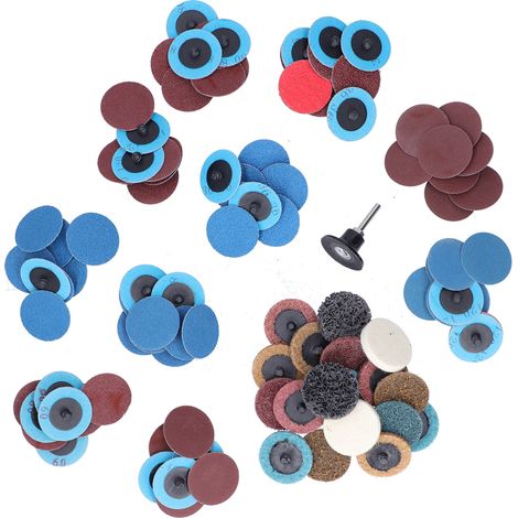 Ortviai Disques abrasifs pour meuleuse 2 pouces – 105 pièces, nylon résine, décapage rouille peinture (1/5)