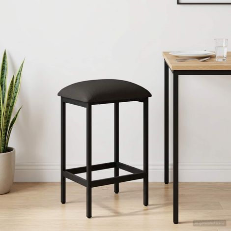 vidaXL Tabouret de bar Gris foncé 40 x 32 x 64 cm Bois d'ingénierie (1/5)