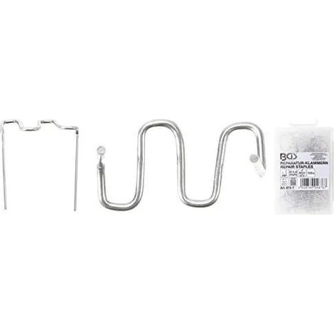 Graffe riparazione bgs technic 0 8 mm acciaio inox metallico