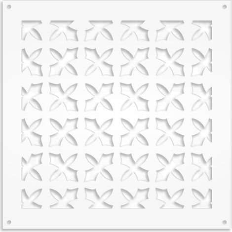 CRUSADES - Pannello in PVC traforato - Parasole - Colore: bianco - Misura: 48x48 cm (1/3)