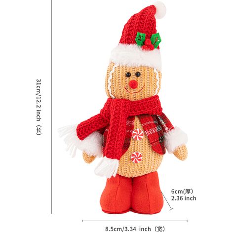 Lebkuchenmann-Figur, Dekoration für Partys, Geschenk für Kinder, Puppe, Weihnachtsbaumschmuck