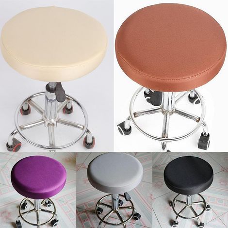 Housse Ronde Pour Tabouret De Bar, Siège Releveur, Housse De Siège Pour Salon, 30 X 10 Cm (1/5)