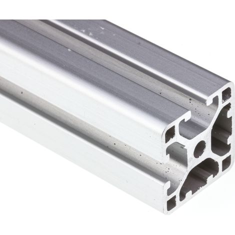 Rs Pro – Profilé aluminium 30 x 30 mm – Longueur 2000 mm – 2 rainures de 6 mm – Système 2S pour structures légères (1/2)