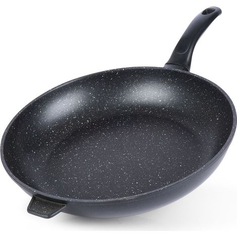 Grande poêle en granit 32 cm (1/5)