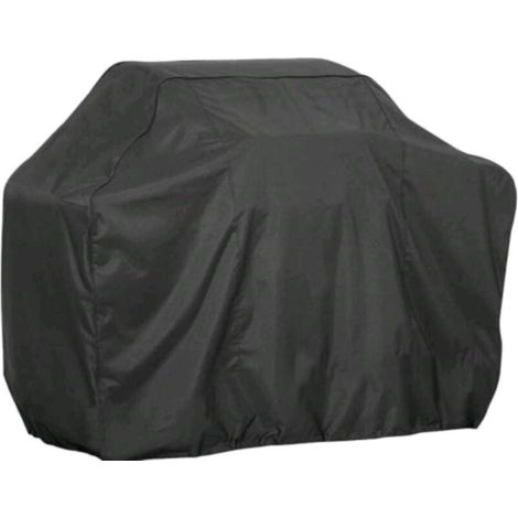 Bâche BBQ Housse，Housse De Protection Barbecue,Bâche BBQ avec Cordon,Couverture Grill Imperméable 210D Oxford Noir 145 X 61 X 117Cm，Noir (1/5)