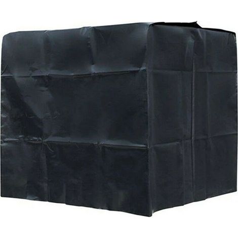 royaluxe -600 Iiters IBC Container Housse De Protection 210D Oxford Tissu Housse Antipoussière Housse De Pluie 120x80x100cm - Noir (1/5)