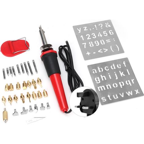 Kit de stylo pyrogravure 37 en 1 30W, fer à souder électrique, outil de gravure et de pyrogravure (prise britannique 220V) (1/5)