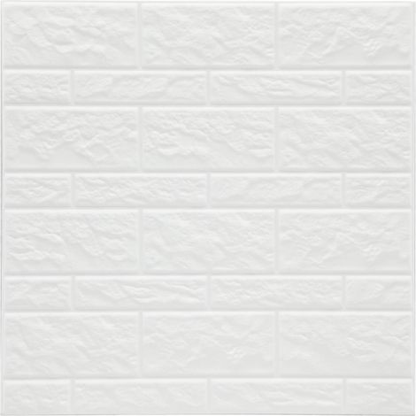 Set von 2 Aufklebern, Fliesen, Weiß, 30 x 30 cm Caro (1/3)