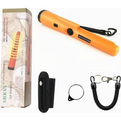 Détecteur de métaux - - Pinpoint GPII - étanche - Alarme sonore et vibrante - Couleur orange