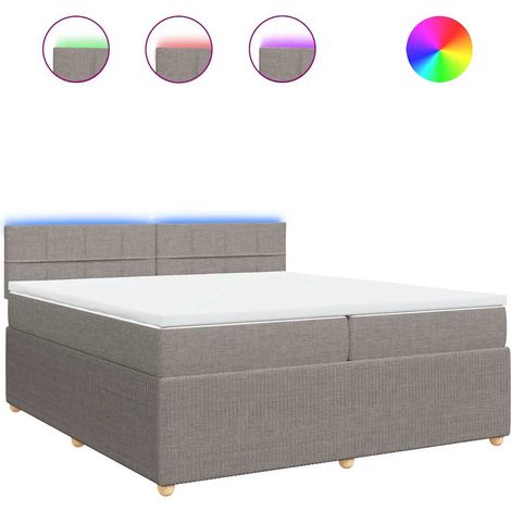 Maison Exclusive - Boxspringbett mit Matratze Taupe 200x200 cm St
