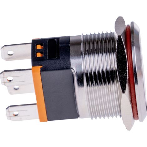 Joy-it BUTTON22C-M-GR BUTTON22C-M-GR Tastschalter 250 V/AC 15 A 1 x Ein/Aus tastend Grün (Ø x H) 24. (1/3)
