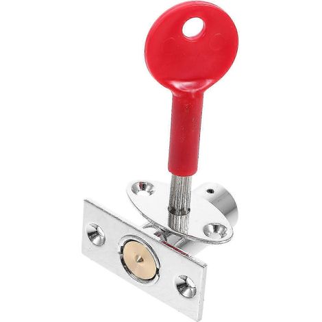 (4,60 x 3,70 x 2,20 cm) Verrou de porte en verre en acier inoxydable avec loquet caché en fer pour contrôle d'accès résidentiel et puits de canalisation (1 unité) (1/5)