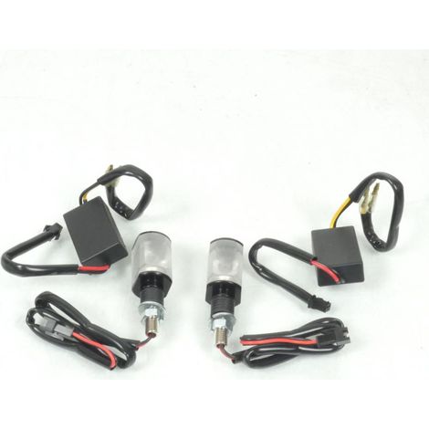 Paire Éclairage de plaque Led 12V anodisé noir pour moto scooter (1/5)