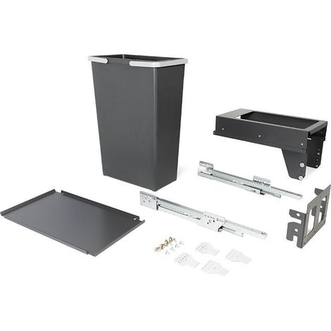 cubo de basura extraíble meila. extracción total. cierre amortiguado. 35l. módulo 300 - menage confort modulo modulo 300 modulo modulo 400 capacidad meil 1x42l