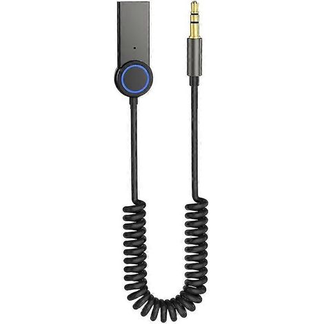 Récepteur Bluetooth pour voiture, récepteur Bluetooth 5.1, adaptateur audio, adaptateur audio Bluetooth 3,5 mm, adaptateur Bluetooth pour voiture avec appels HD. (1/5)