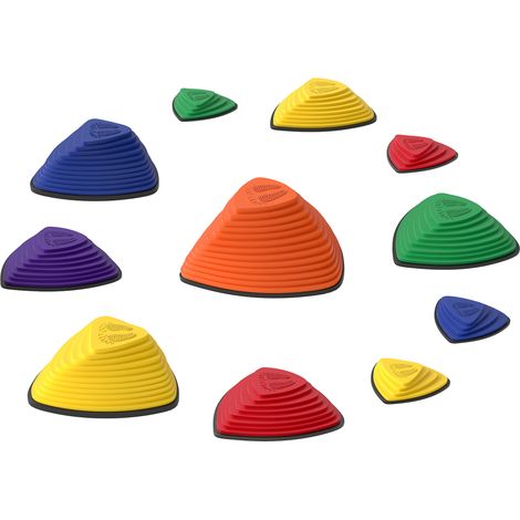Ensemble de 11 dalles de jardin, antidérapantes, empilables, pour une utilisation intérieure et extérieure, couleurs assorties
