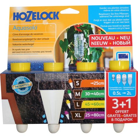 Cônes d'arrosage Aquasolo X4 - Taille L - HOZELOCK - cônes en céramique/ Pots de 45 à 60cm de diam - Garantie 2 ans
