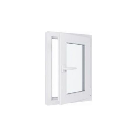 Finestra in PVC - Triplo vetro - Bianco - 500 mmx700 mm cm