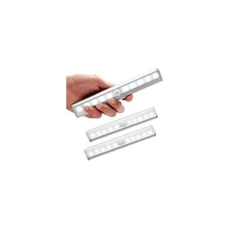 Lot de 3 lampe led detecteur de mouvement interieur Lumière Armoire 10 LEDs spot sans Fil, Lampe de Placard LED éclairage led à Piles avec Bande Magnétique, Veilleuse Enfant escaliers Couloir (1/5)