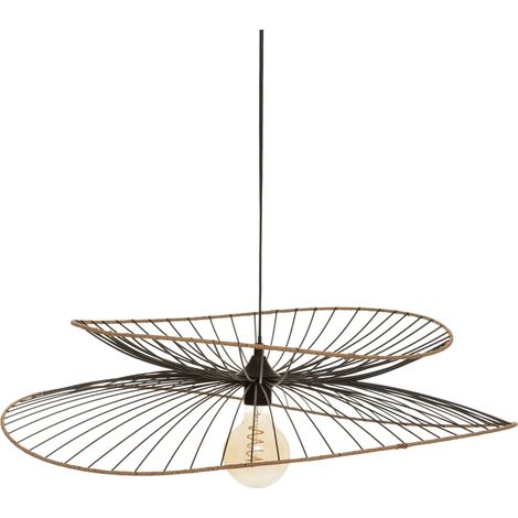 Hängeleuchte ALARA mit Lampenschirm aus Metall, Ø 69 cm