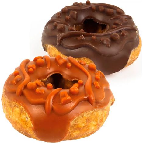 Set 20 pezzi Bakery Glazed Donut con Anatra snack per cani 7 cm 50 g