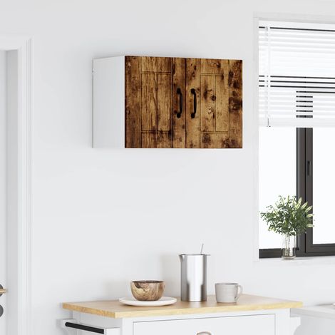 vidaXL Meuble mural LUCCA Chêne fumé 60 x 31 x 40 cm Bois d'ingénierie (1/5)