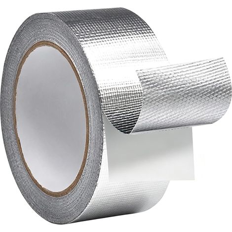 Ruban aluminium étanchéité 50mm 20m isolation conduit réparation (1/5)